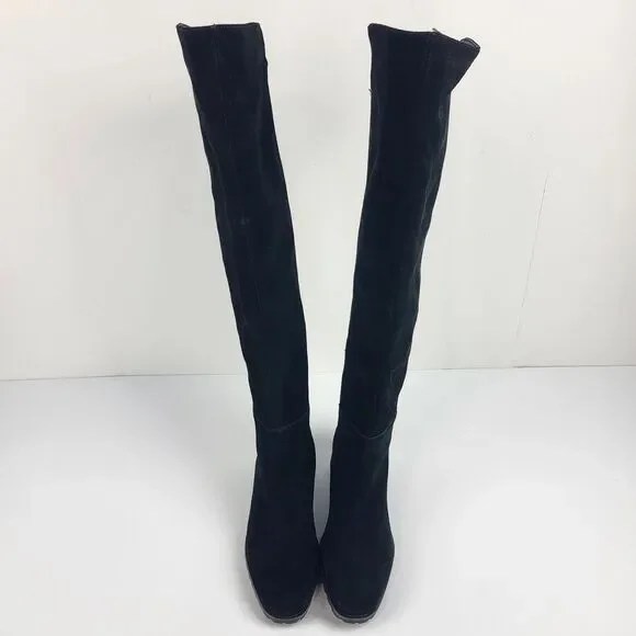 Blondo Starla Waterproof Black Suede Over-The-Knee Boots Women's Size 6.5M - Picture 12 of 16